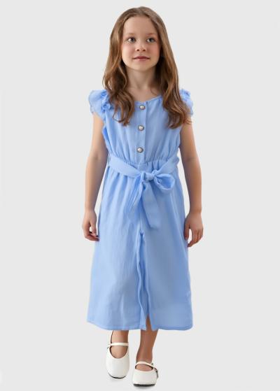 Stasis gaiši zils kombinezons ar jostu  - back