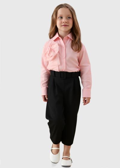 Sofia rozā krekls ar garām piedurknēm - back