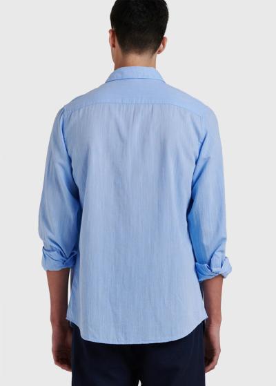 Weylin gaiši zils lina krekls - back