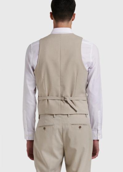 Wieslaw bēša vīriešu klasiska veste - back