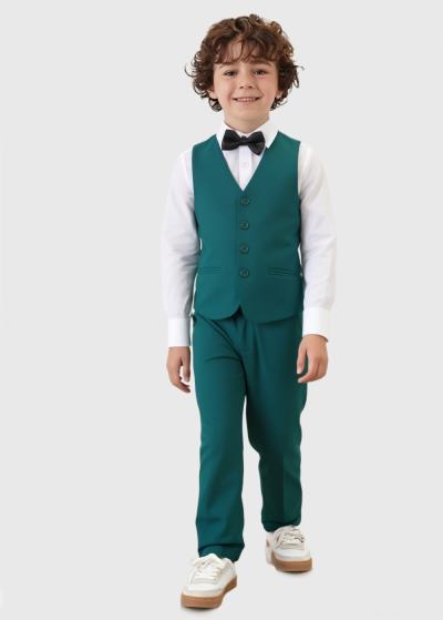 Kamilis zaļš uzvalks - back