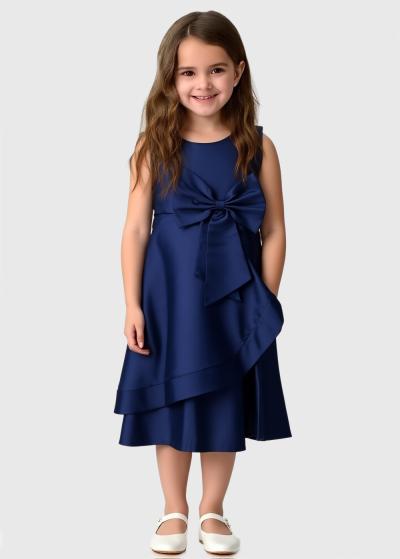 Zalina zila kleita ar banti  - back