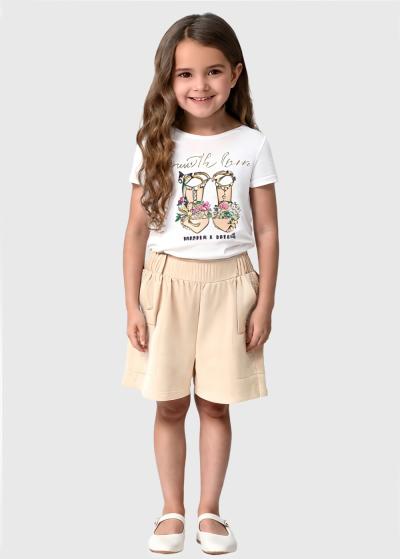 Sevgi bēšs kostīms ar kargo tipa kabatām - back