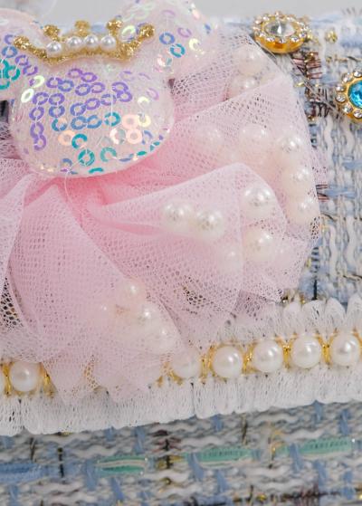 Zhanna gaiši zila soma ar aplikāciju - back