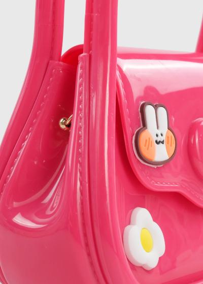 Zalira rozā soma ar atveramu augšdaļu  - back