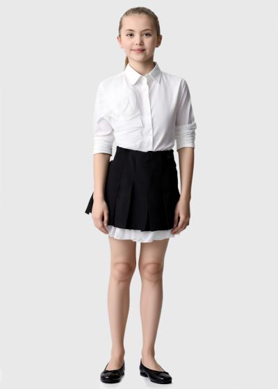 Sagara melni svārki ar ieloci - back