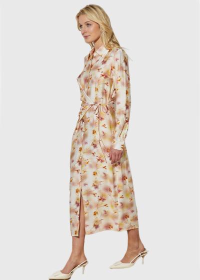 Velta gara kleita ar pogām un rakstu - back