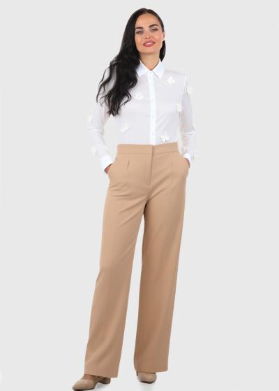 Viktoriia balta sieviešu blūze - back