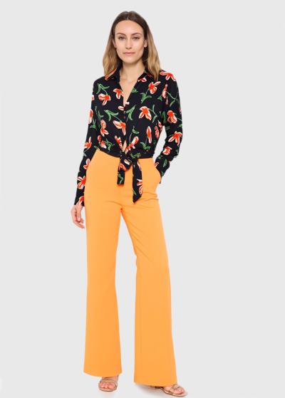 Vero melna blūze ar rakstu - back