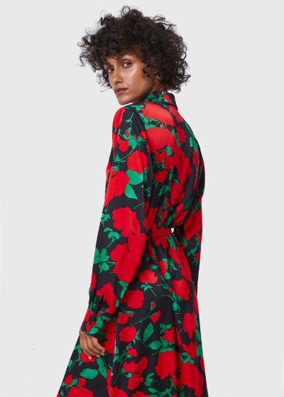 Vasiliki gara kleita ar rakstu - back