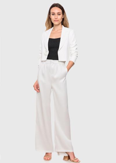 Tea balta saīsināta žakete - back