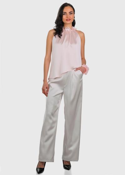 Trianna rozā tops ar asimetrisku malu  - back