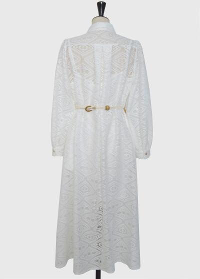 Tala balta kleita ar pogām - back