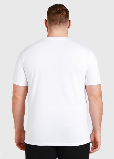 Flyers Lielo izmēru balts vīriešu t-krekls - back