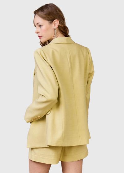 Tala dzeltena sieviešu žakete - back
