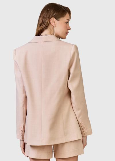 Tala gaiši rozā sieviešu žakete - back