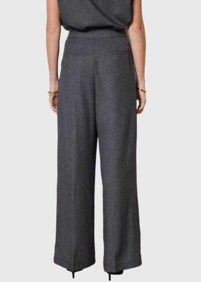 Esra melnas platas bikses ar kabatām - back