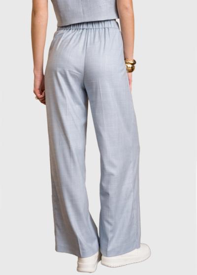 Ebru gaiši zilas sieviešu platas bikses - back