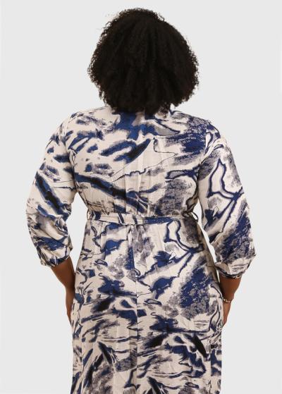 Toba Lielo izmēru gara kleita - back