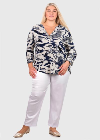 Tavita Lielo izmēru blūze ar V-veida izgriezumu  - back