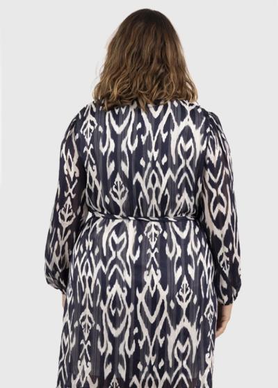 Tess Lielo izmēru īsa kleita ar printu  - back