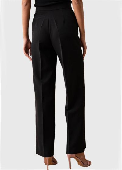 Adel melnas sieviešu bikses ar augstu jostasvietu - back