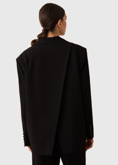 Andreina melna brīva piegriezuma žakete - back