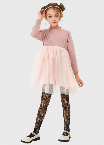 Torresa melnas zeķubikses ar ziedu rakstu  - back