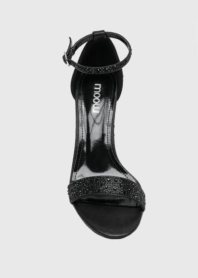 Radina melnas sandales ar spīguļiem - back