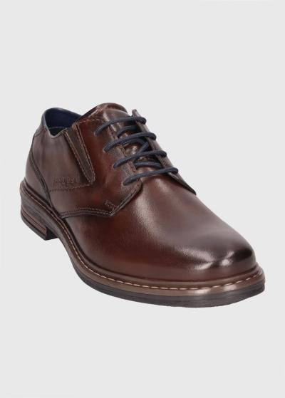 Bugatti ādas apavi ar šņorēm - back