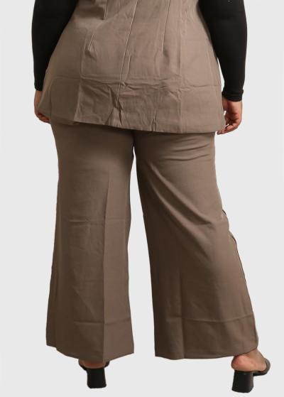 Tefia Lielo izmēru brūnas bikses - back