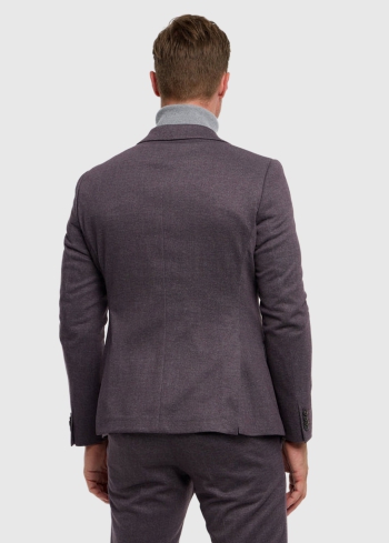 Nicolò tumši violeta vīriešu žakete - back