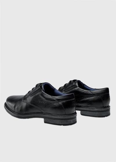 Bugatti melni ādas apavi - back