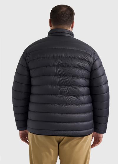 Mauro Lielo izmēru melna gara jaka - back