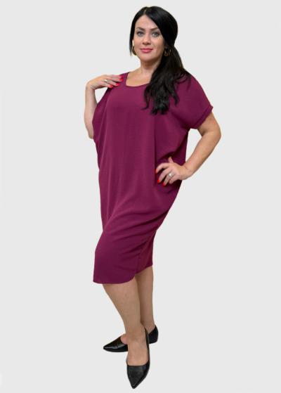 Charlotte tumši violeta kleita - back