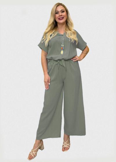 Harper khaki sieviešu kostīms - back