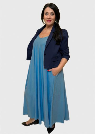 Emma brīva piegriezuma kleita - back