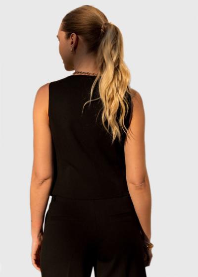 Carrie melna veste - back