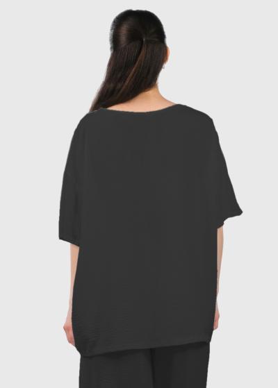 Callisto melns brīva piegriezuma kostīms - back