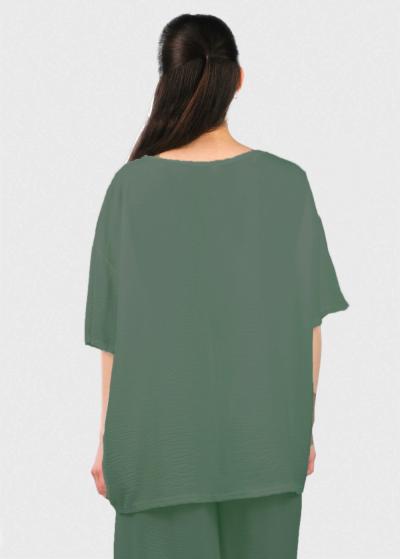 Callisto tumši zaļš brīva piegriezuma kostīms - back