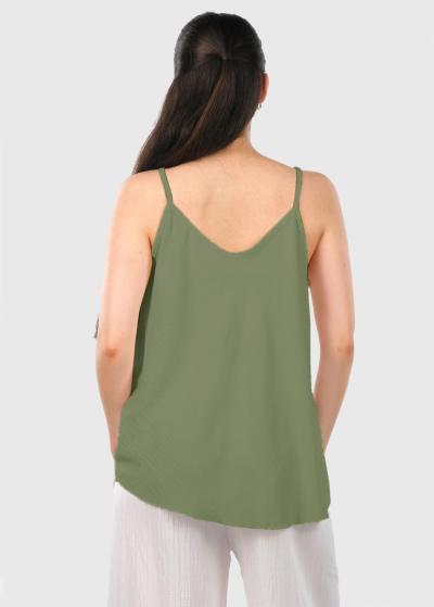 Luna haki tops - back