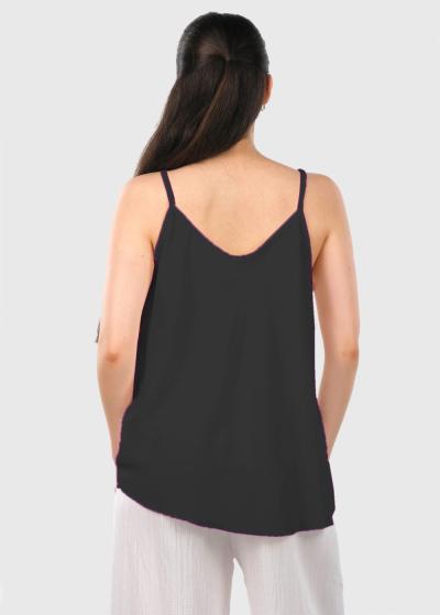 Luna melns tops - back