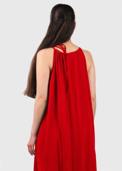 Connie sarkana kleita - back