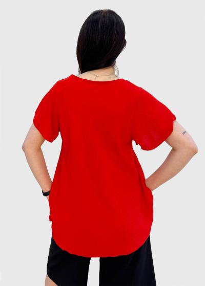 Tiana sarkana blūze - back