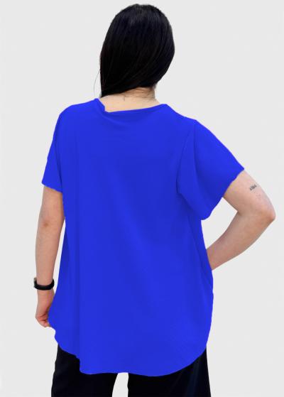 Tiana zila blūze - back