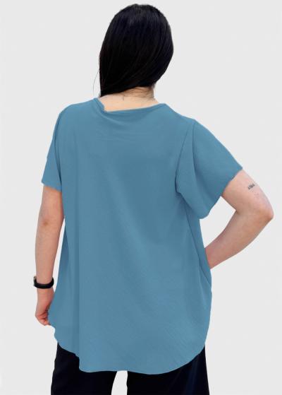 Tiana zila blūze - back