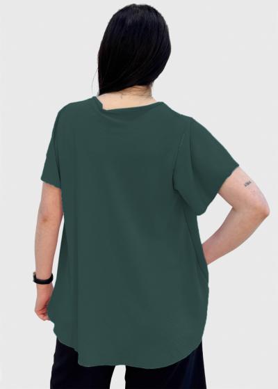 Tiana tumši zaļa blūze - back