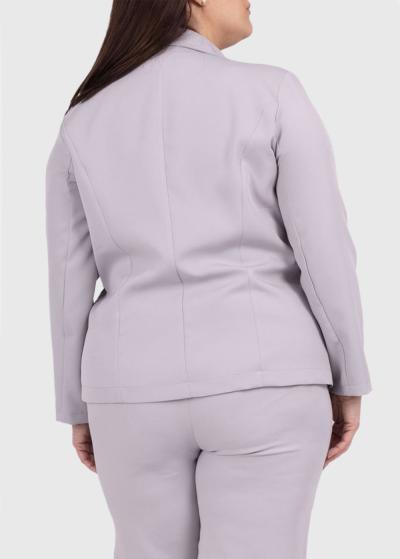 Arsinoуа Lielo izmēru pelēka sieviešu žakete - back