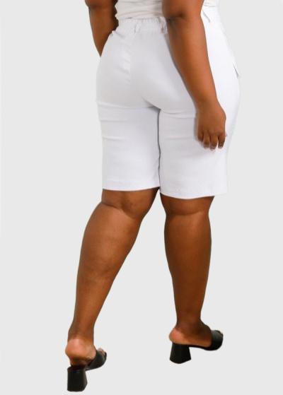 Tefia Lielo izmēru balti šorti  - back