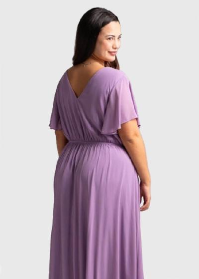 Ishani Lielo izmēru gara vakarkleita - back